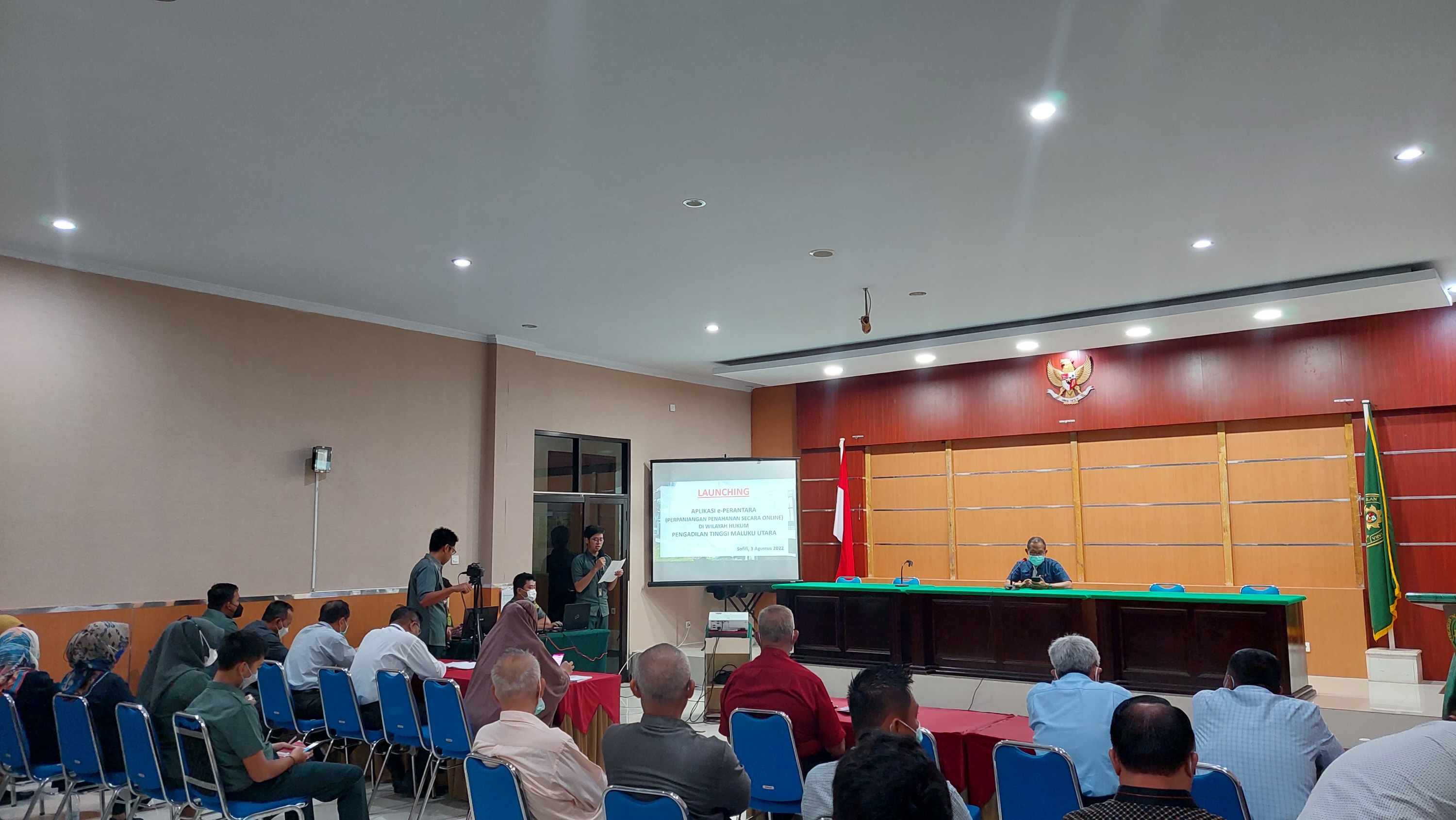 Launching Aplikasi e-PERANTARA di wilayah Hukum Pengadilan Tinggi Maluku Utara 